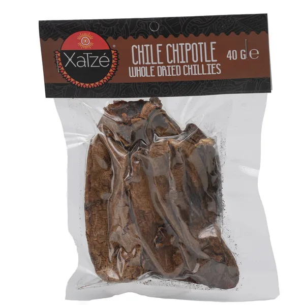 CHILE XATZE 40 GR SECO RETAIL CHIPOTLE MECO VACIO (10 UN) | 10 x 40g