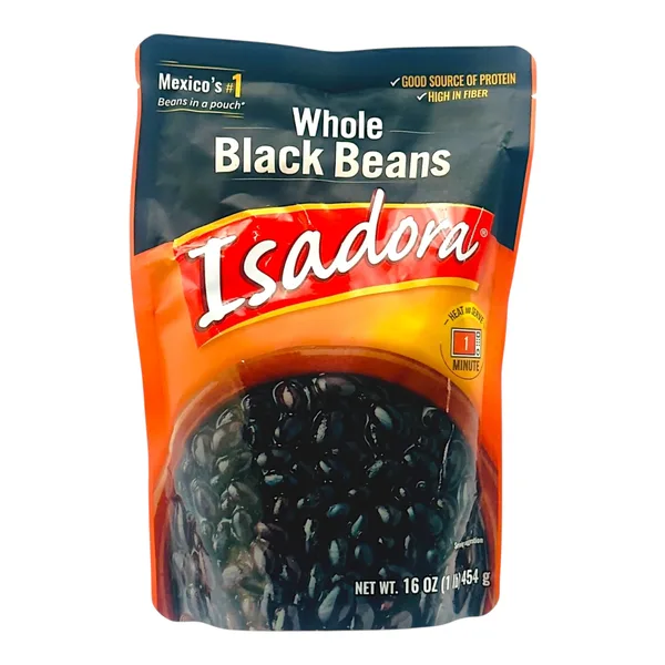 FRIJO ISADORA 454 GR FRIJOLES NEGROS ENTEROS POUCH (DE/NL/FR) | 12 x 454g