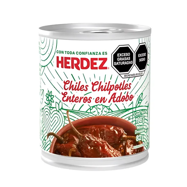 CHILE HERDEZ 198 GR CHIPOTLES ADOBADO (24 UN) | 24 x 198g
