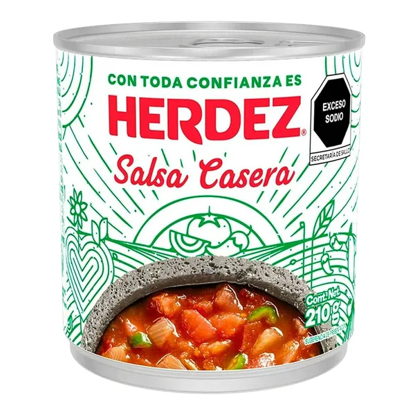 SALSA HERDEZ 210 GR SALSA CASERA | 48 x 210g