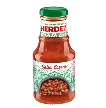 SALSA HERDEZ 453 GR SALSA CASERA GLASS | 12 x 453g