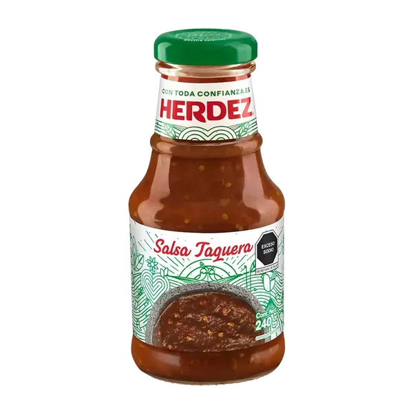 SALSA HERDEZ 240 GR SALSA TAQUERA GLASS | 12 x 240g
