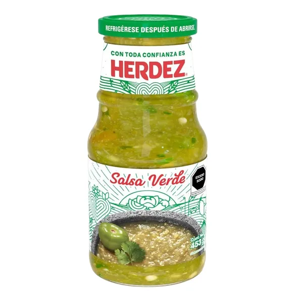 SALSA HERDEZ 453 GR SALSA VERDE GLASS | 12 x 453g