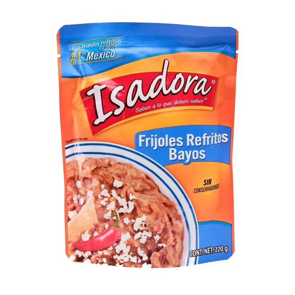 FRIJO ISADORA 220 GR FRIJOLES BAYOS REFRITOS POUCH | 22 x 220g
