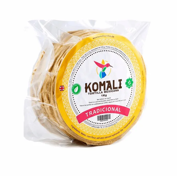TORTI KOMALI 1 KG MAIZ 15 CM TRADITIONAL | 10 x 1kg