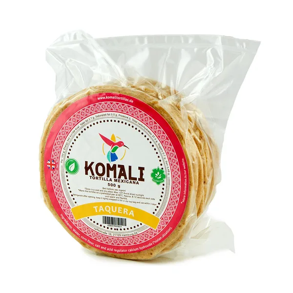TORTI KOMALI 500 GR MAIZ 12 CM TAQUERA | 20 x 500g