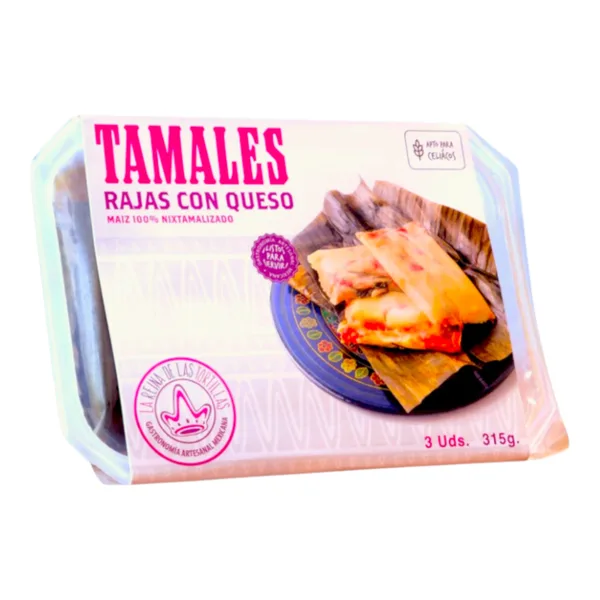 PDISH LA REINA 315 GR TAMALES RAJAS CON QUESO