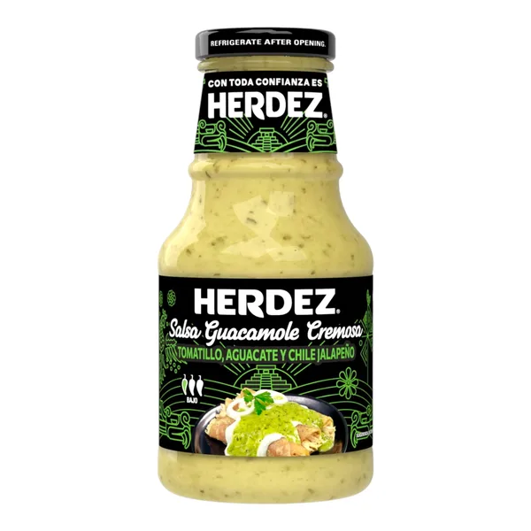 SALSA HERDEZ 240 GR SALSA GUACAMOLE CREMOSA GLASS (EU) | 6 x 240g