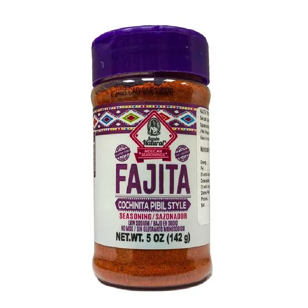 SAZON NATURAL 142 GR PARA FAJITA COCHINITA PIBIL | 6 x 142g
