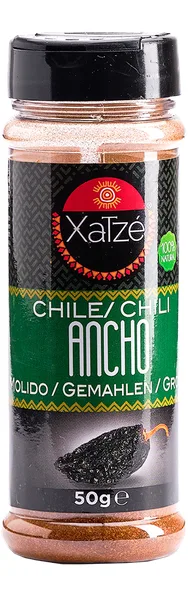 CPOWD XATZE 50 GR CHILE ANCHO MOLIDO | 12 x 50g