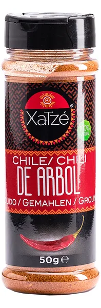 CPOWD XATZE 50 GR CHILE ARBOL MOLIDO | 12 x 50g