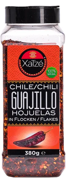 CHILE XATZE 380 GR CHILE GUAJILLO HOJUELAS