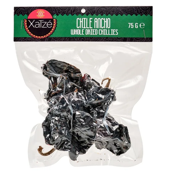CHILE XATZE 75 GR SECO RETAIL ANCHO VACIO (10 UN) | 10 x 75g