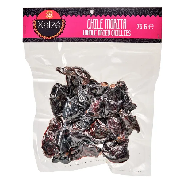 CHILE XATZE 75 GR SECO RETAIL CHIPOTLE MORITA VACIO (12 UN) | 12 x 75g