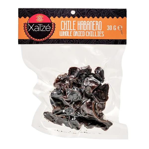 CHILE XATZE 30 GR SECO RETAIL HABANERO VACIO (12 UN) | 12 x 30g