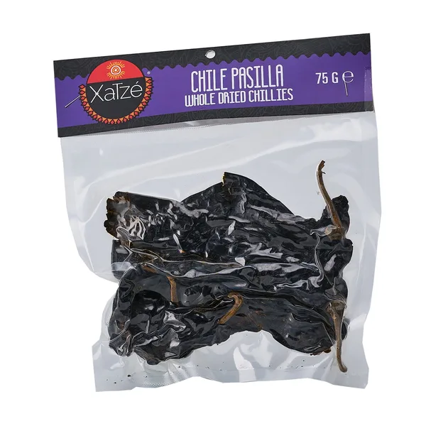 CHILE XATZE 75 GR SECO RETAIL PASILLA VACIO (12 UN) | 12 x 75g